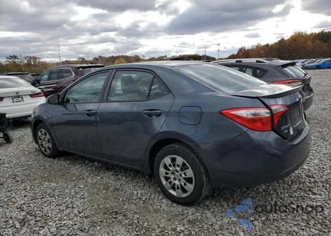 2016 Toyota Corolla L z USA, uszkodzony, nr VIN 2T1BURHE5GC506845